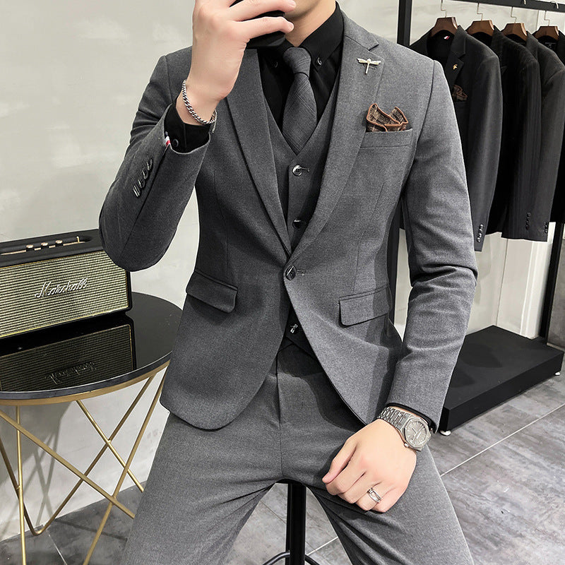 Wedding Dress Suit 3-piece Business Men's Suit