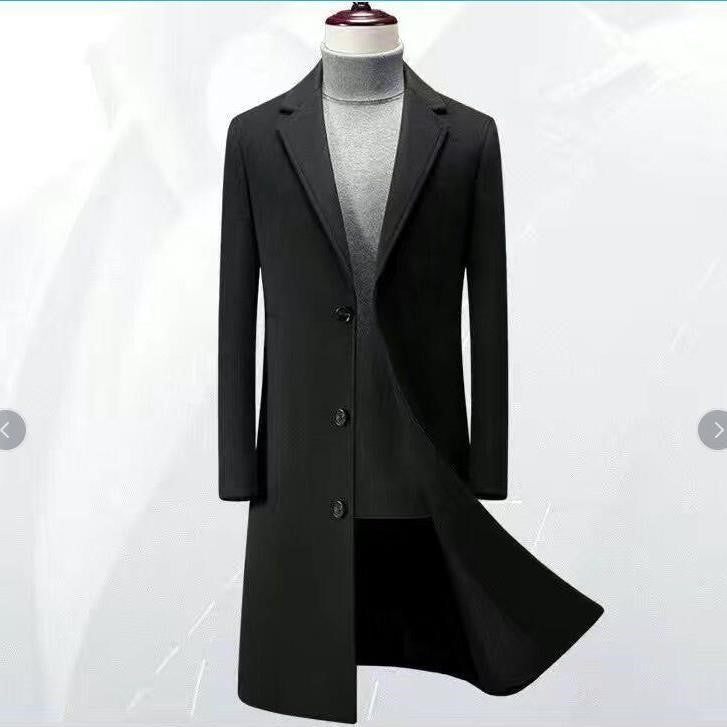 Men's Business Korean Version Slim Fit Handsome Trench Coat