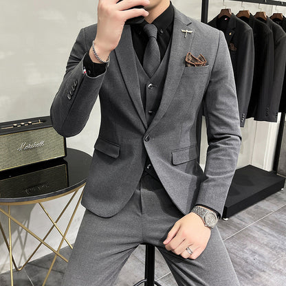 Wedding Dress Suit 3-piece Business Men's Suit