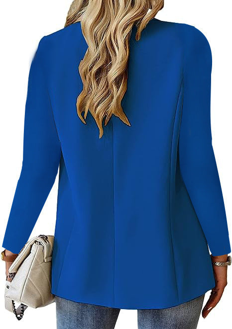 Ins Revers Button Jacke Mode Pendler Casual Anzug Jacke Damen Langarm Tops Outwear Kleidung