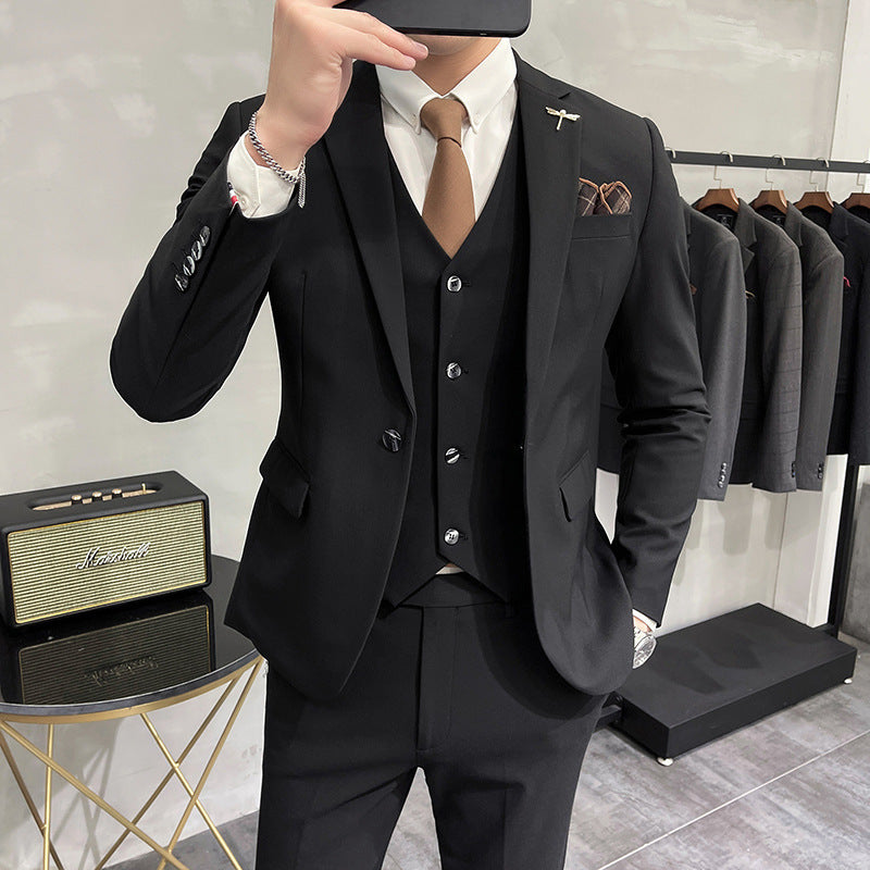 Wedding Dress Suit 3-piece Business Men's Suit