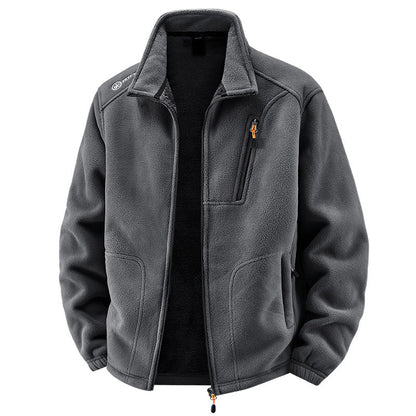 Men's Warm With Velvet Padded Jacket Loose Casual Jacket