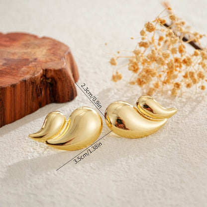 Modische und minimalistische, personalisierbare Ohrringe in Tropfenform – vielseitig einsetzbar