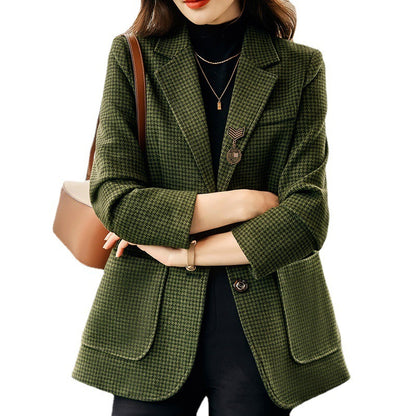 High-end Fashion Korean Style Temperament Leisure Thick Suit Top