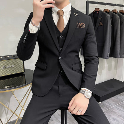Wedding Dress Suit 3-piece Business Men's Suit